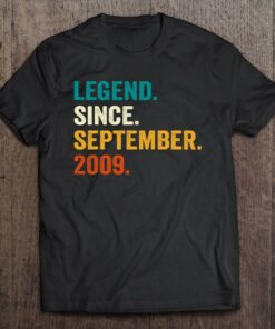 Legend Since September 2009 14Th Birthday Gift 14 Years Old 1