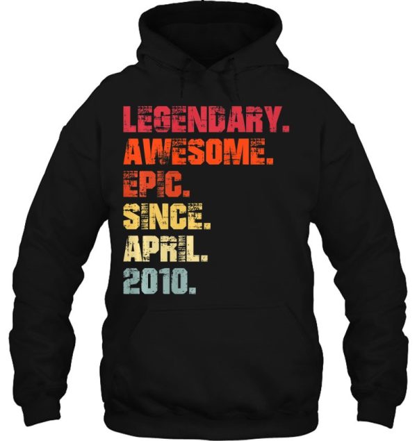 Legendary Awesome Epic Since April 2010 Vintage Birthday