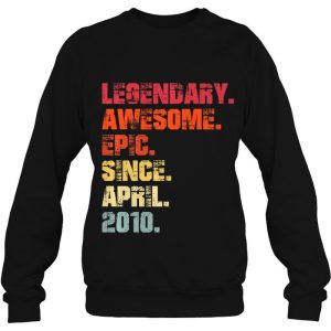 Legendary Awesome Epic Since April 2010 Vintage Birthday 4