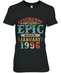Legendary Awesome Epic Since January 1996 Birthday 24 Years 2