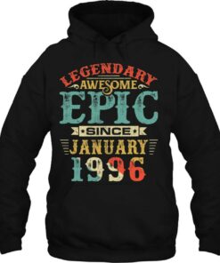 Legendary Awesome Epic Since January 1996 Birthday 24 Years 3