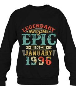 Legendary Awesome Epic Since January 1996 Birthday 24 Years 4