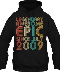 Legendary Awesome Epic Since July 2009 Vintage Birthday Gift 3