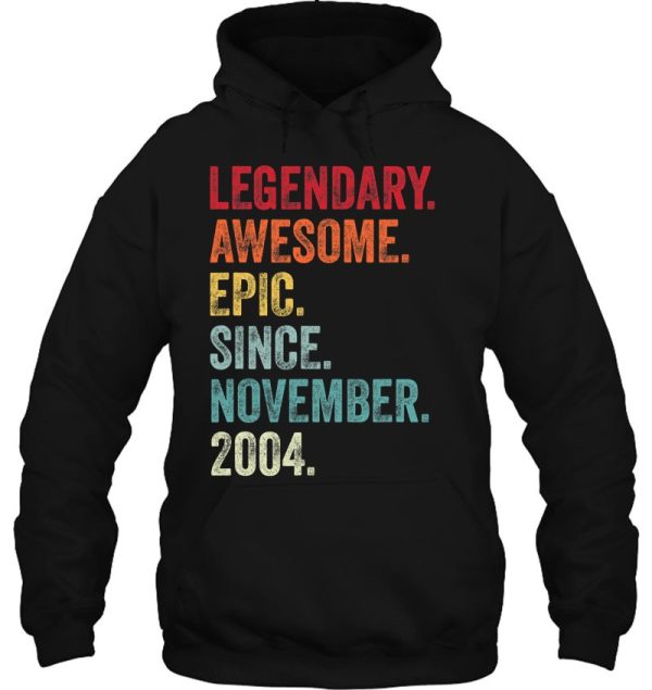 Legendary Epic Awesome Since November 2004 18Th Birthday