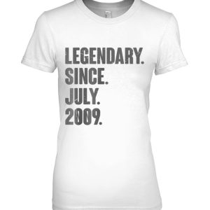 Legendary Since July 2009 – 13 Years Old 13Th Birthday Gifts