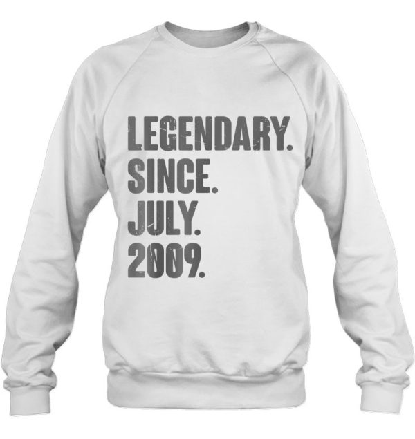 Legendary Since July 2009 – 13 Years Old 13Th Birthday Gifts