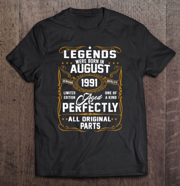 Legends Born In August 1991 31St Birthday