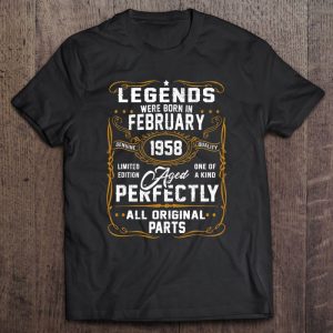 Legends Were Born In February 1958 65Th Birthday Gifts