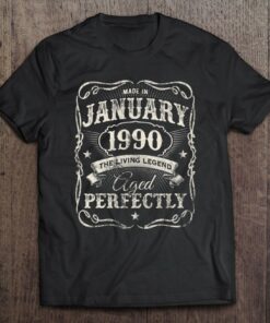 Legends Were Born In January 1990 Vintage Birthday 1