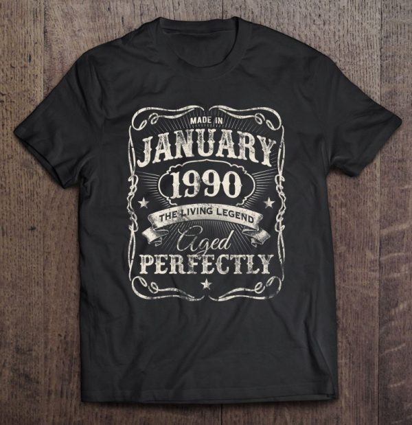 Legends Were Born In January 1990 Vintage Birthday