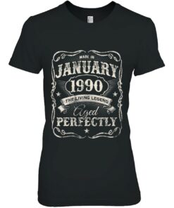 Legends Were Born In January 1990 Vintage Birthday 2