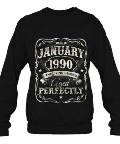 Legends Were Born In January 1990 Vintage Birthday 4