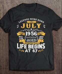 Legends Were Born In July 1956 Shirt 67Th Birthday 1