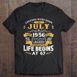 Legends Were Born In July 1956 Shirt 67Th Birthday