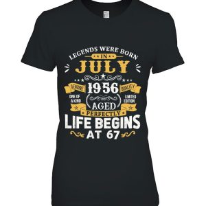 Legends Were Born In July 1956 Shirt 67Th Birthday