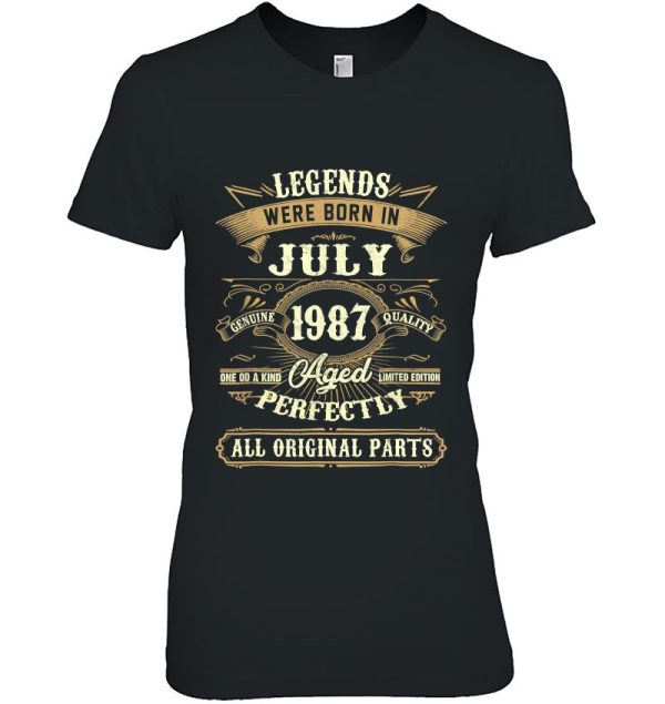 Legends Were Born In July 1987 35Th Birthday Gifts For Men