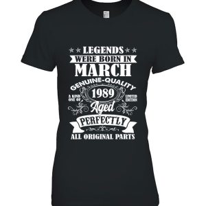 Legends Were Born In March 1989 34Th Birthday For Men Women