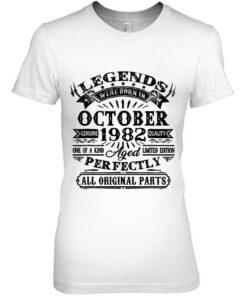 Legends Were Born In October 1982 41 Years Old Gift For Men 2