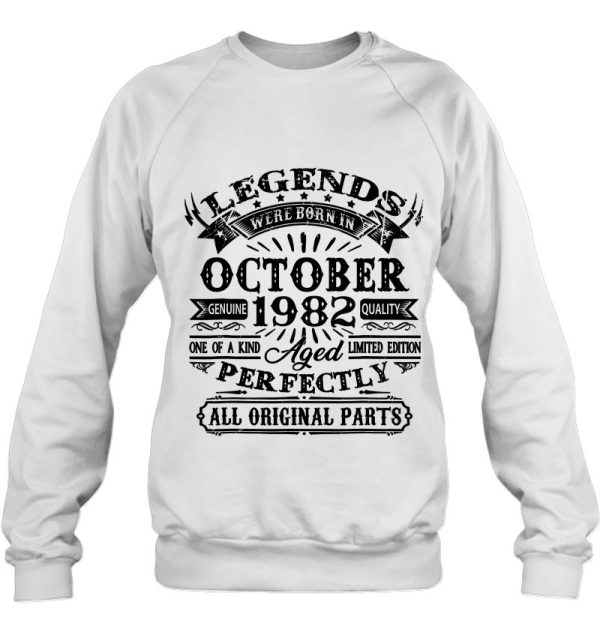 Legends Were Born In October 1982 41 Years Old Gift For Men