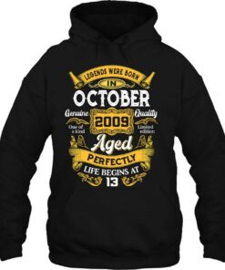 Legends Were Born In October 2009 14 Years Old Gifts 3