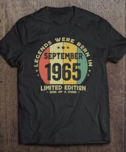 Legends Were Born In September 1965 Vintage 58Th Birthday 1