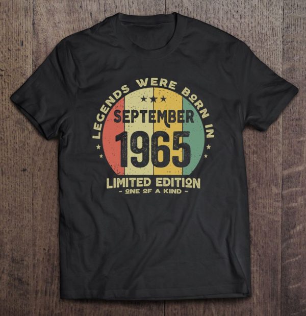 Legends Were Born In September 1965 – Vintage 58Th Birthday