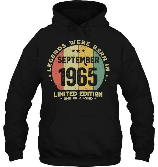 Legends Were Born In September 1965 – Vintage 58Th Birthday