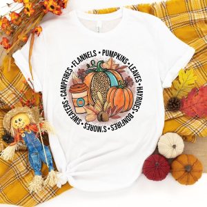 Leopard Fall Vibes Thanksgiving T-Shirt