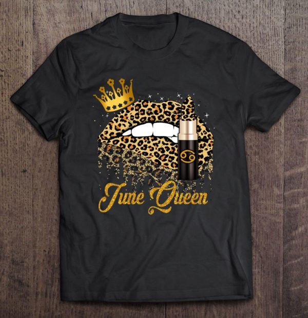 Leopard Lips June Queen Birthday Cancer Gifts Women