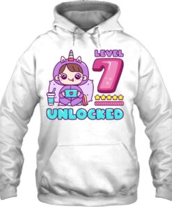 Level 7 Unlocked, Unicorn Gamer Girl Birthday 7 Years Old 2 Level 7 Unlocked Unicorn Gamer Girl Birthday 7 Years Old 3
