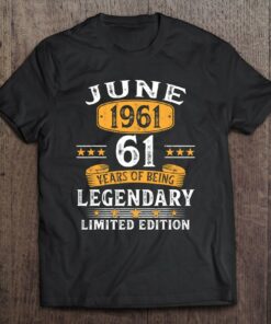 Made In 1961 61 Years Old Gift June 1961 61St Birthday Gifts 1