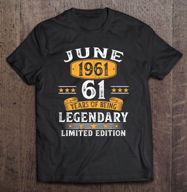 Made In 1961 61 Years Old Gift June 1961 61St Birthday Gifts