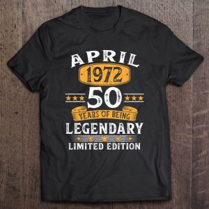 Made In 1972 50 Years Old Gift April 1972 50Th Birthday Gifts