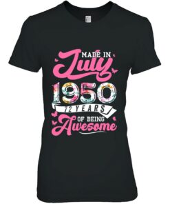 Made In July 1950 Floral 73 Years Old 73Rd Birthday Women 2