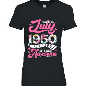 Made In July 1950 Floral 73 Years Old 73Rd Birthday Women