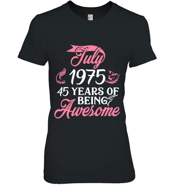 Made In July 1975 Birthday 48 Years Of Being Awesome
