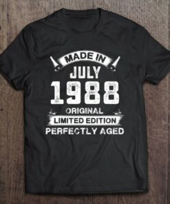 Made In July 1988 34Th Birthday Tee For 34 Years Old 1
