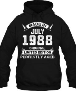 Made In July 1988 34Th Birthday Tee For 34 Years Old 2 Made In July 1988 34Th Birthday Tee For 34 Years Old 3