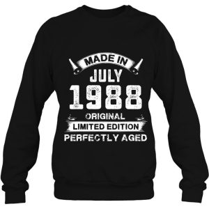 Made In July 1988 34Th Birthday Tee For 34 Years Old 4