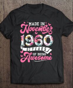 Made In November 1960 Floral 62 Years Old 62Nd Birthday Women 1