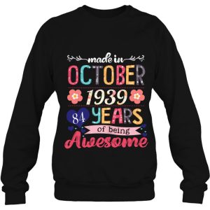 Made In October 1939 84 Years Being Awesome 84Th Birthday 4