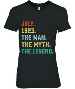 Man Myth Legend July 1923 99Th Birthday Tee For 99 Years Old 1 Man Myth Legend July 1923 99Th Birthday Tee For 99 Years Old 2
