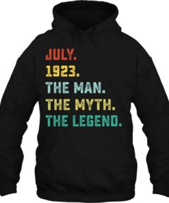 Man Myth Legend July 1923 99Th Birthday Tee For 99 Years Old 2 Man Myth Legend July 1923 99Th Birthday Tee For 99 Years Old 3