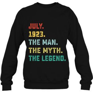 Man Myth Legend July 1923 99Th Birthday Tee For 99 Years Old 4