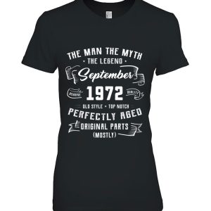 Man Myth Legend September 1972 50Th Birthday Gift 50 Years