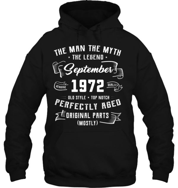 Man Myth Legend September 1972 50Th Birthday Gift 50 Years