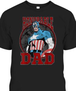 Marvel Captain America Fathers Day T Shirt Gift For Dad From Son 1