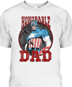 Marvel Captain America Fathers Day T Shirt Gift For Dad From Son 2
