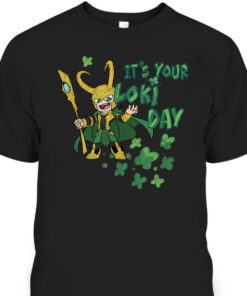 Marvel Kawaii Its Your Loki Day Shamrocks St Patricks Day T Shirt 1