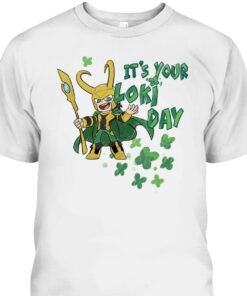 Marvel Kawaii It's Your Loki Day Shamrocks St Patrick's Day T-Shirt 1 Marvel Kawaii Its Your Loki Day Shamrocks St Patricks Day T Shirt 2